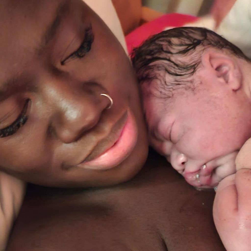 Aminata Sanogo und ihr Sohn, 2023