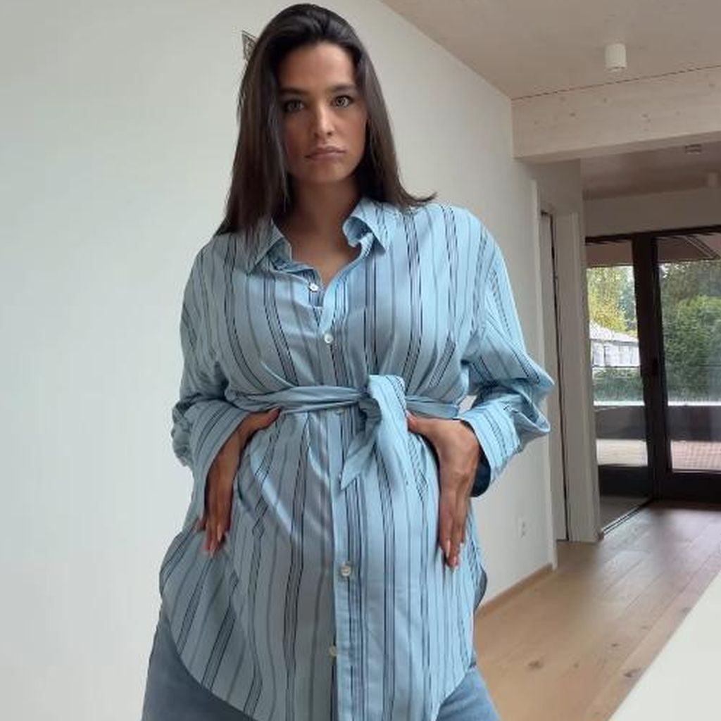 Amira Aly, hochschwanger