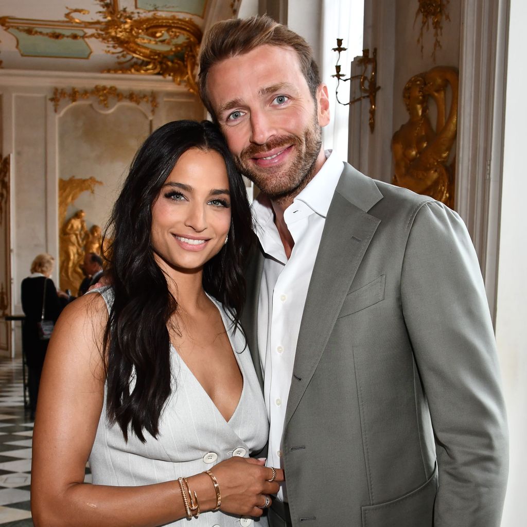 Amira Aly und Christian Düren auf der Marc-Cain-Fashion-Show, Juli 2024