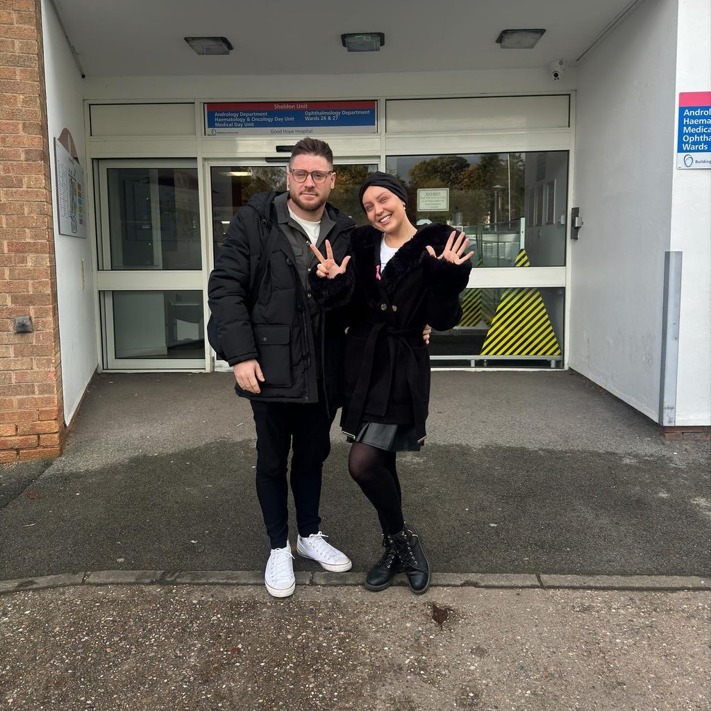 Amy Dowden mit ihrem Mann Benjamin, November 2023