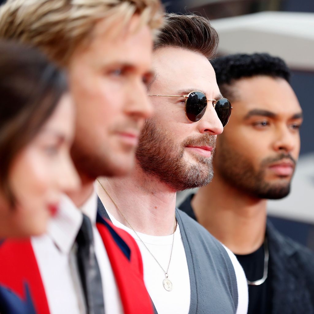 Ana de Armas, Ryan Gosling,Chris Evans und Regé-Jean Page in Berlin