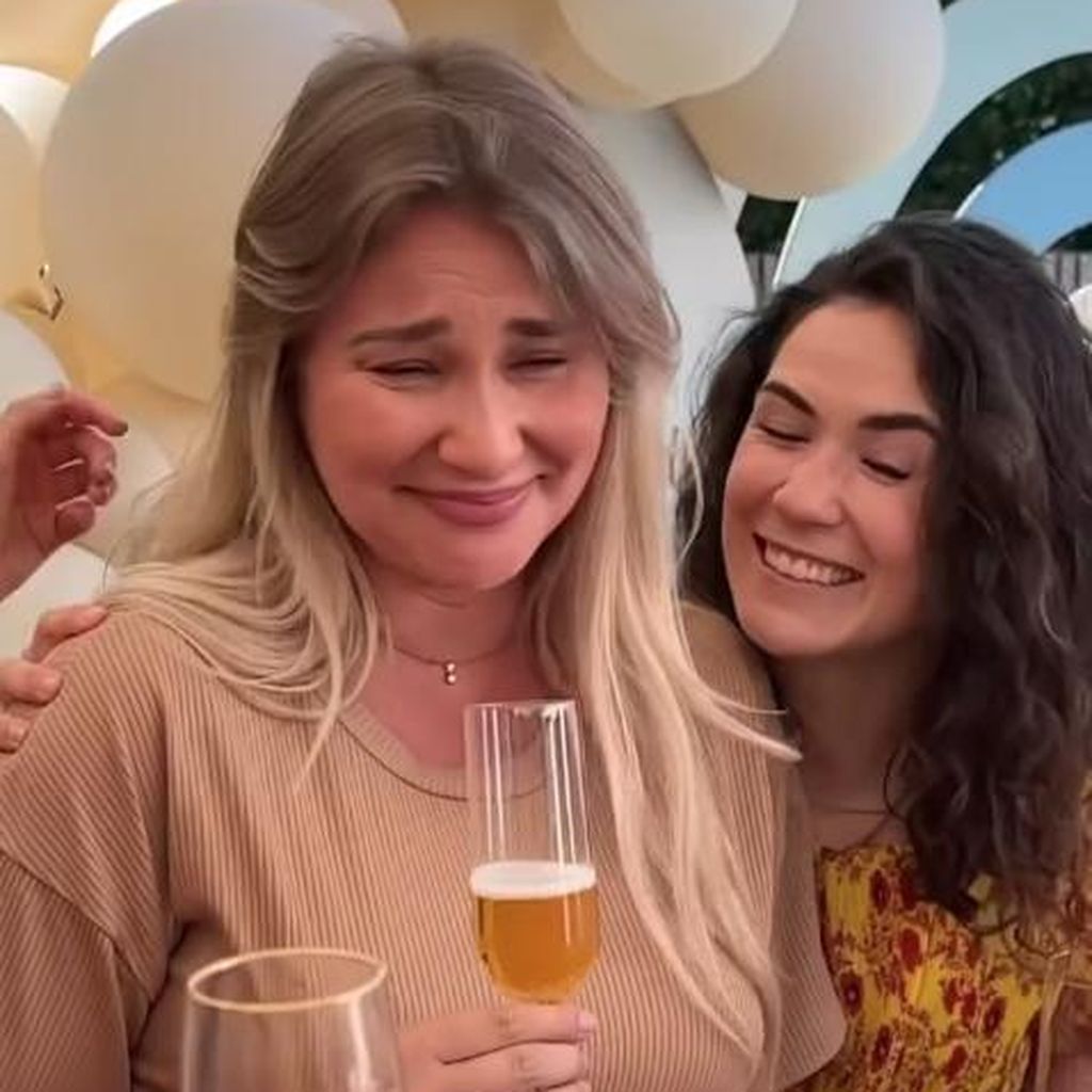 Ana Johnson während ihrer Babyparty im September 2023