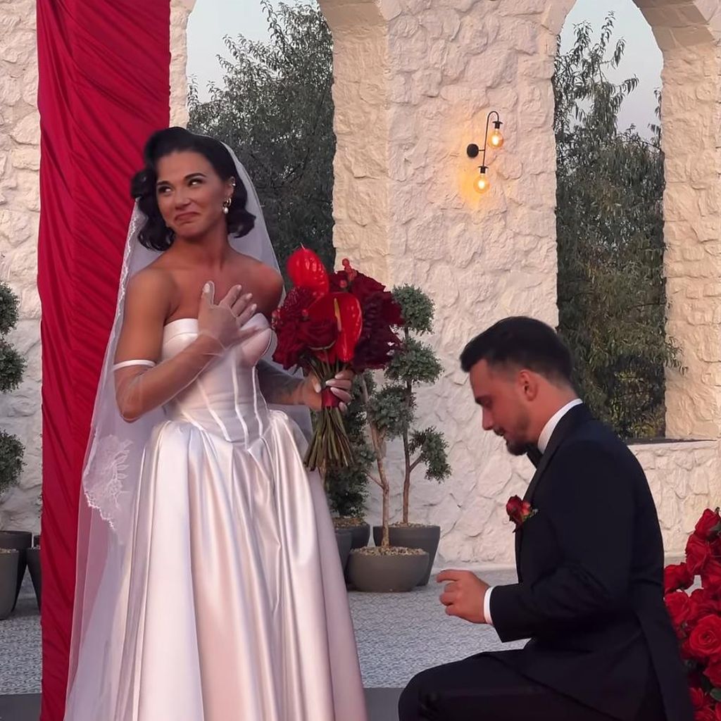 Anastasia und Sergiu Maruster bei ihrer Hochzeit im September 2025