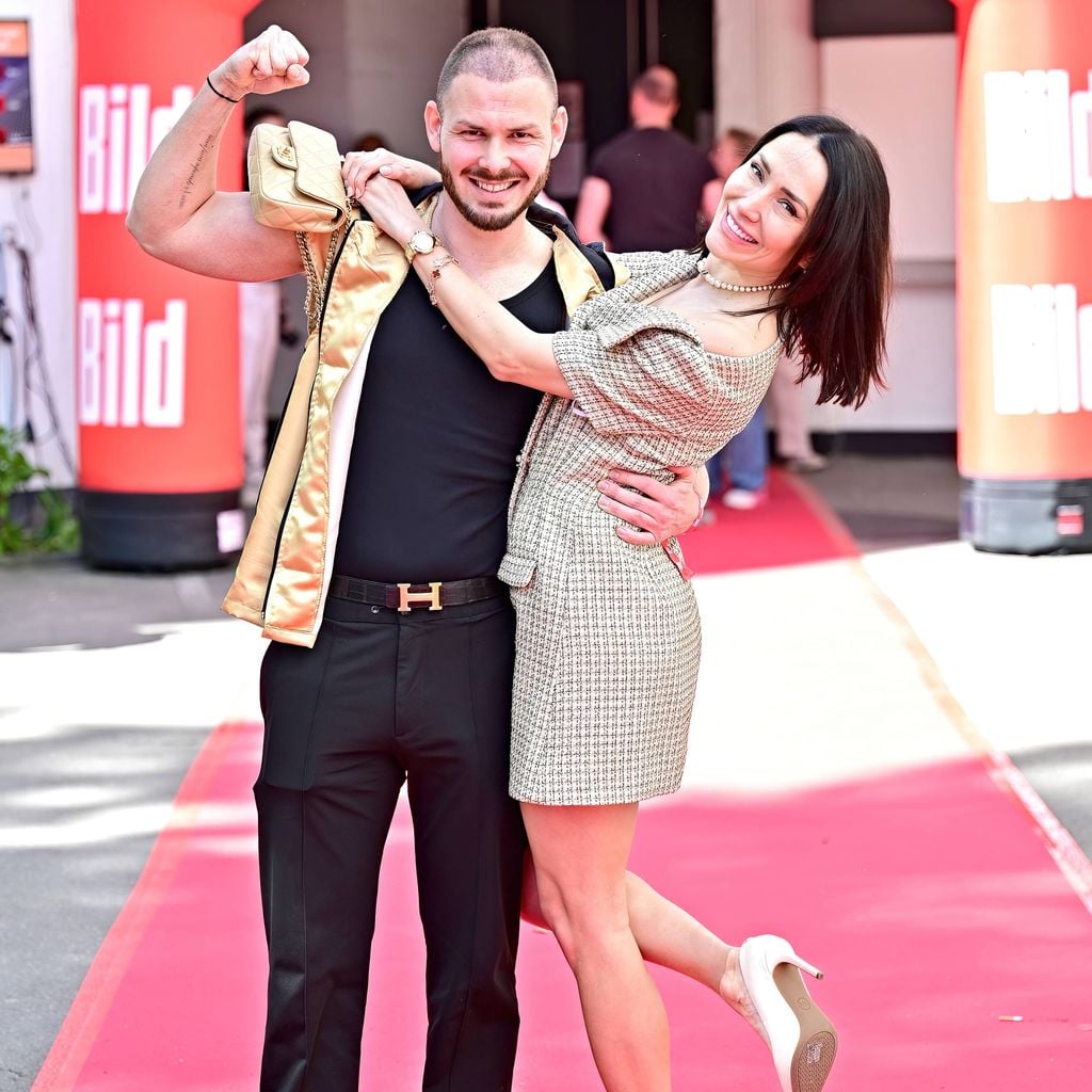 Anastasiya Avilova und Patrick Herbach beim Bild-Renntag 2026 auf der Trabrennbahn Gelsenkirchen
