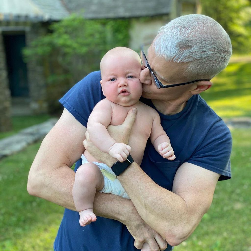 Anderson Cooper mit seinem Sohn Wyatt im Juli 2020