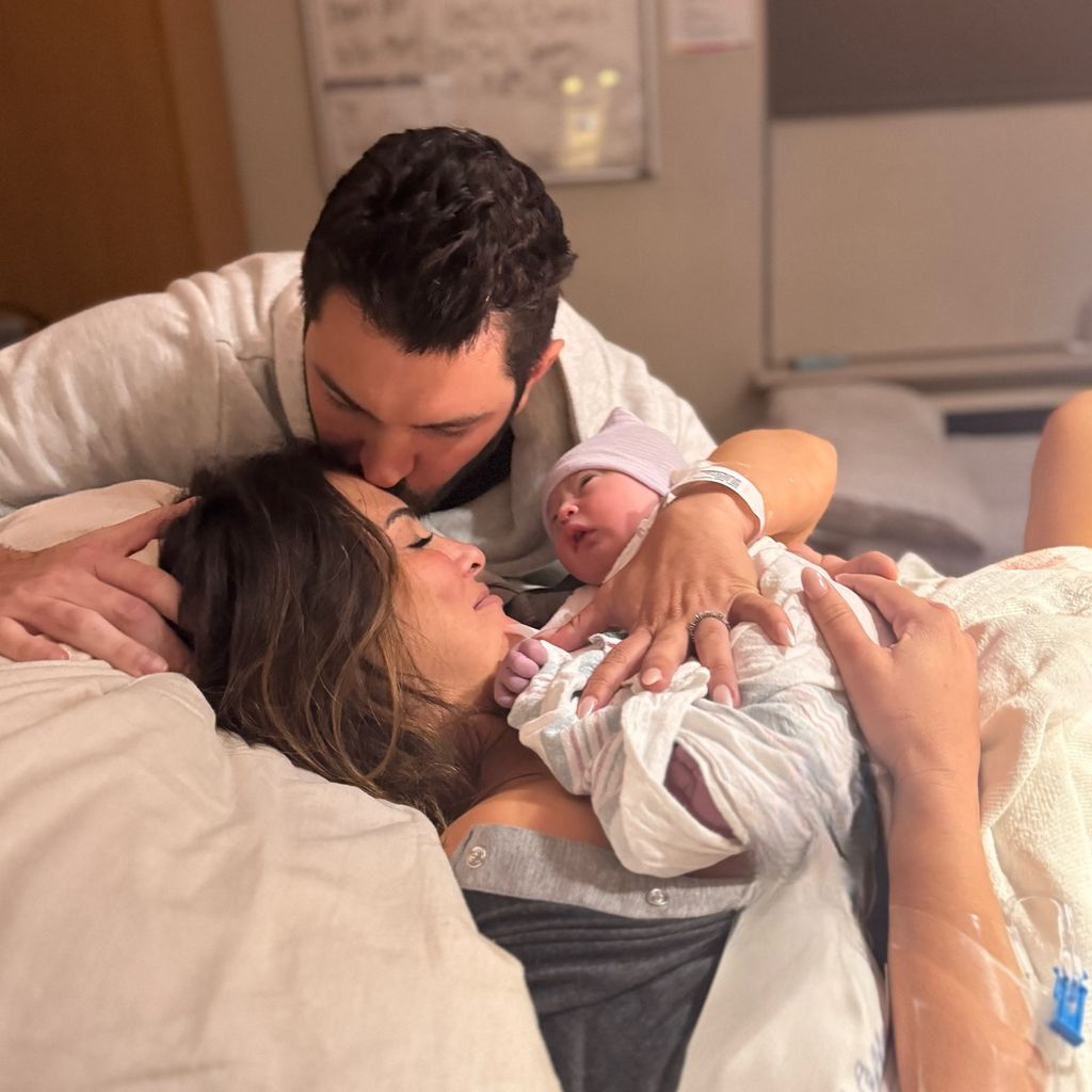 Andi Dorfman und Blaine Hart mit ihrer Tochter