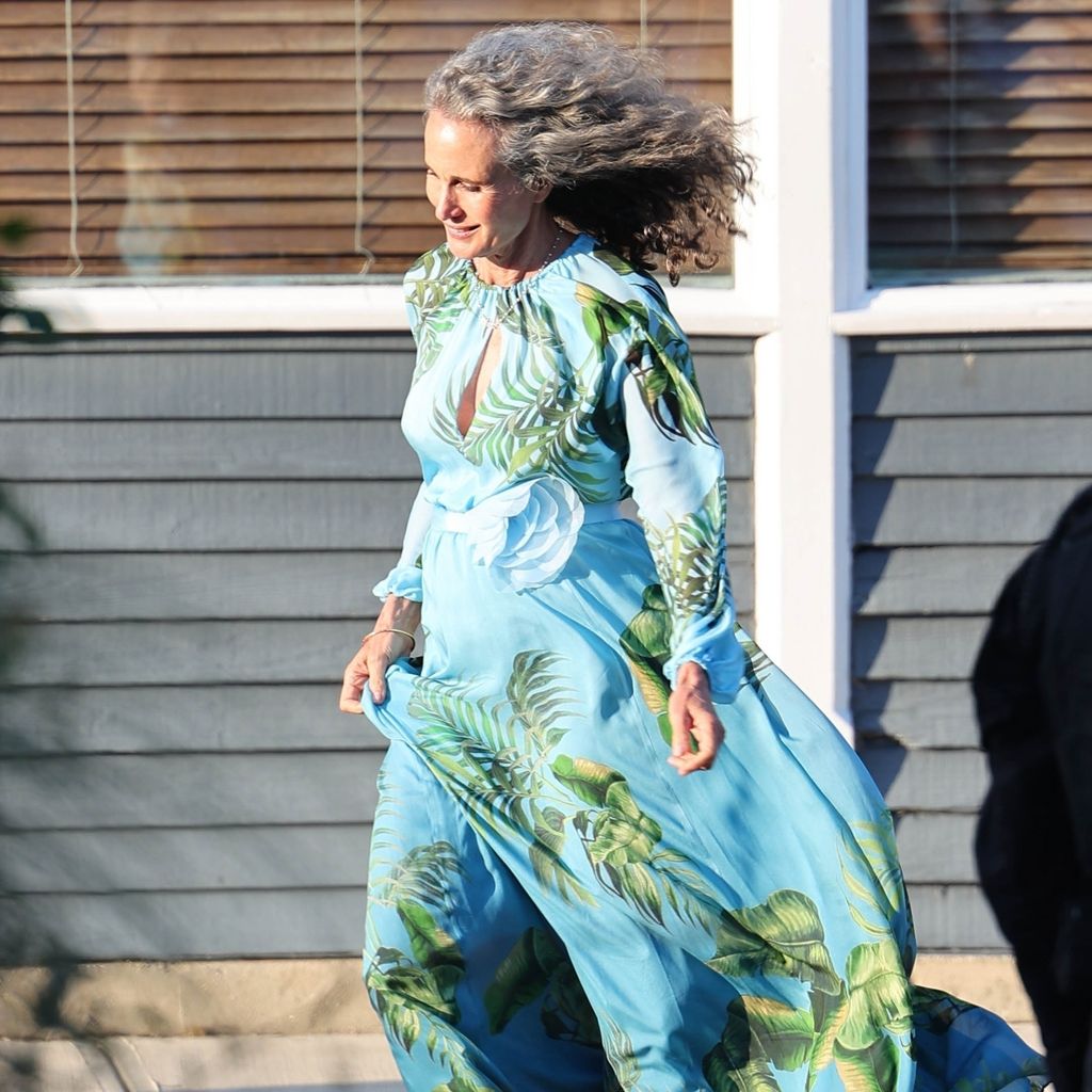 Andie MacDowell auf der Hochzeit von ihrer Tochter Margaret Qualley