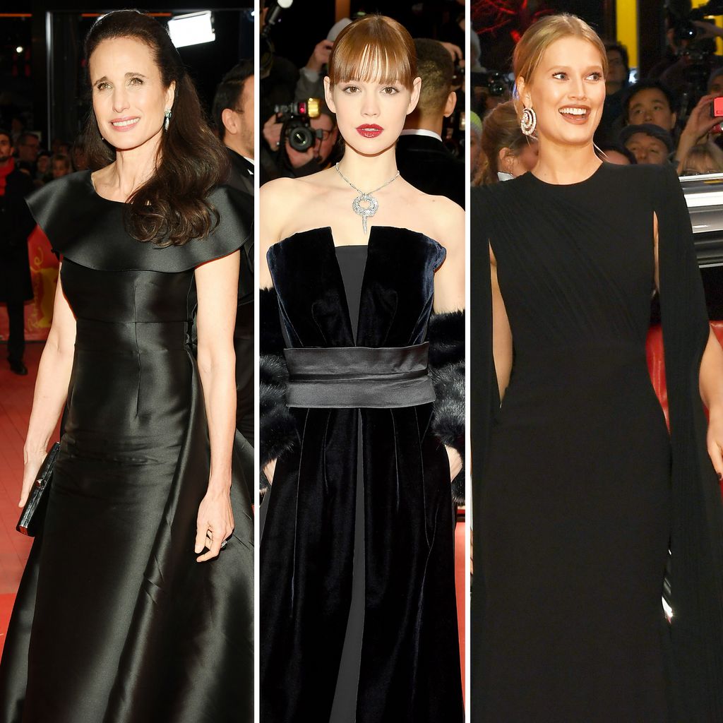 Andie MacDowell, Emilia Schüle und Toni Garrn bei der Berlinale-Eröffnung 2019