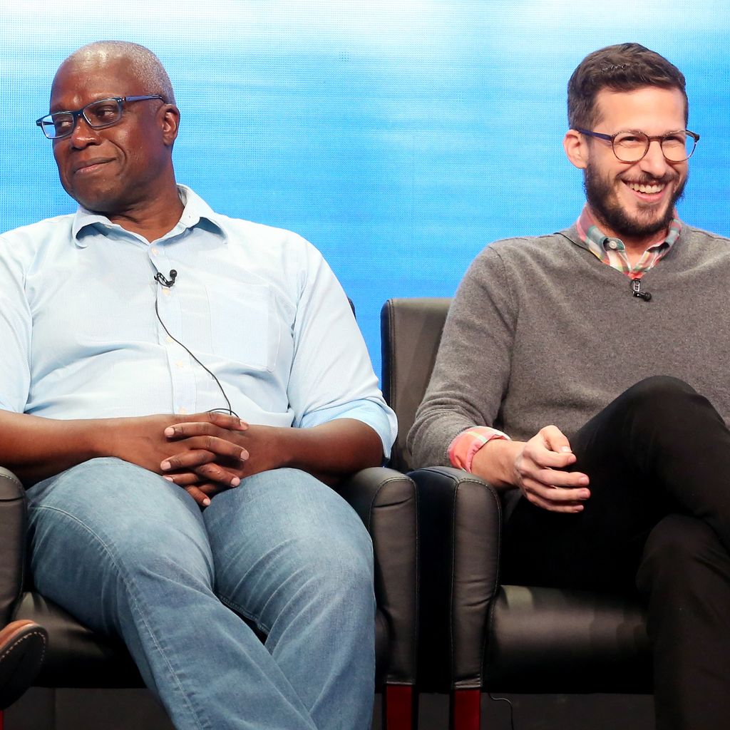 Schauspieler Andre Braugher und Andy Samberg, August 2017