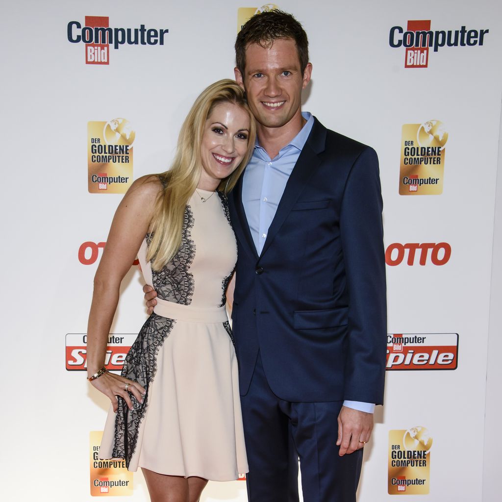 Andrea Kaiser und ihr Mann Sébastien Ogier bei "Der Goldene Computer 2015 Award" in Berlin