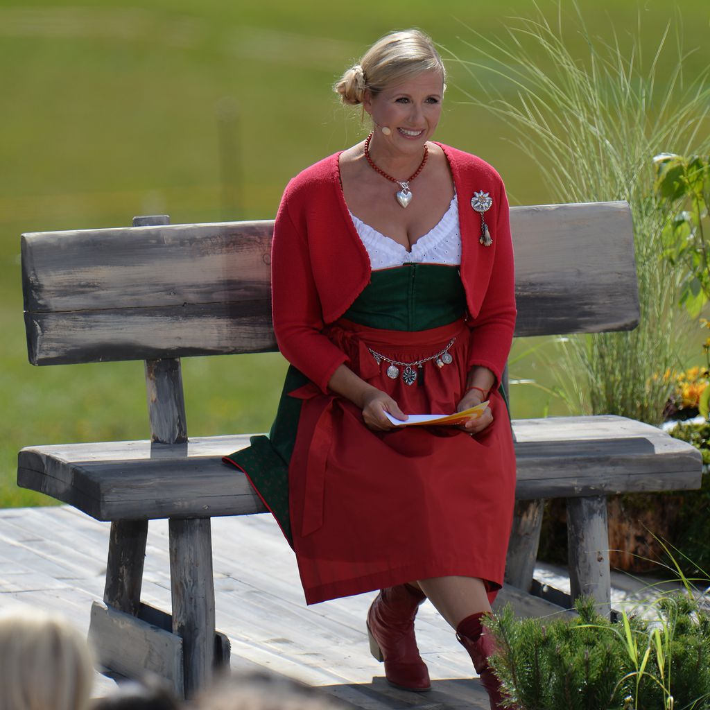 Andrea Kiewel beim "ZDF-Fernsehgarten"