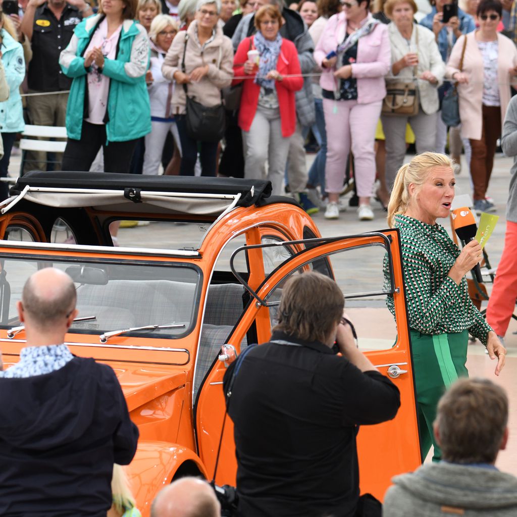 Andrea Kiewel im "ZDF-Fernsehgarten"