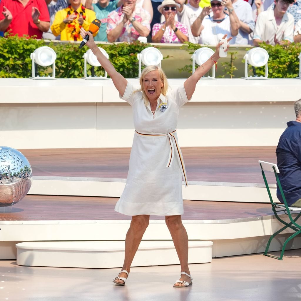 Andrea "Kiwi" Kiewel im ZDF-Fernsehgarten in Mainz, Juni 2026