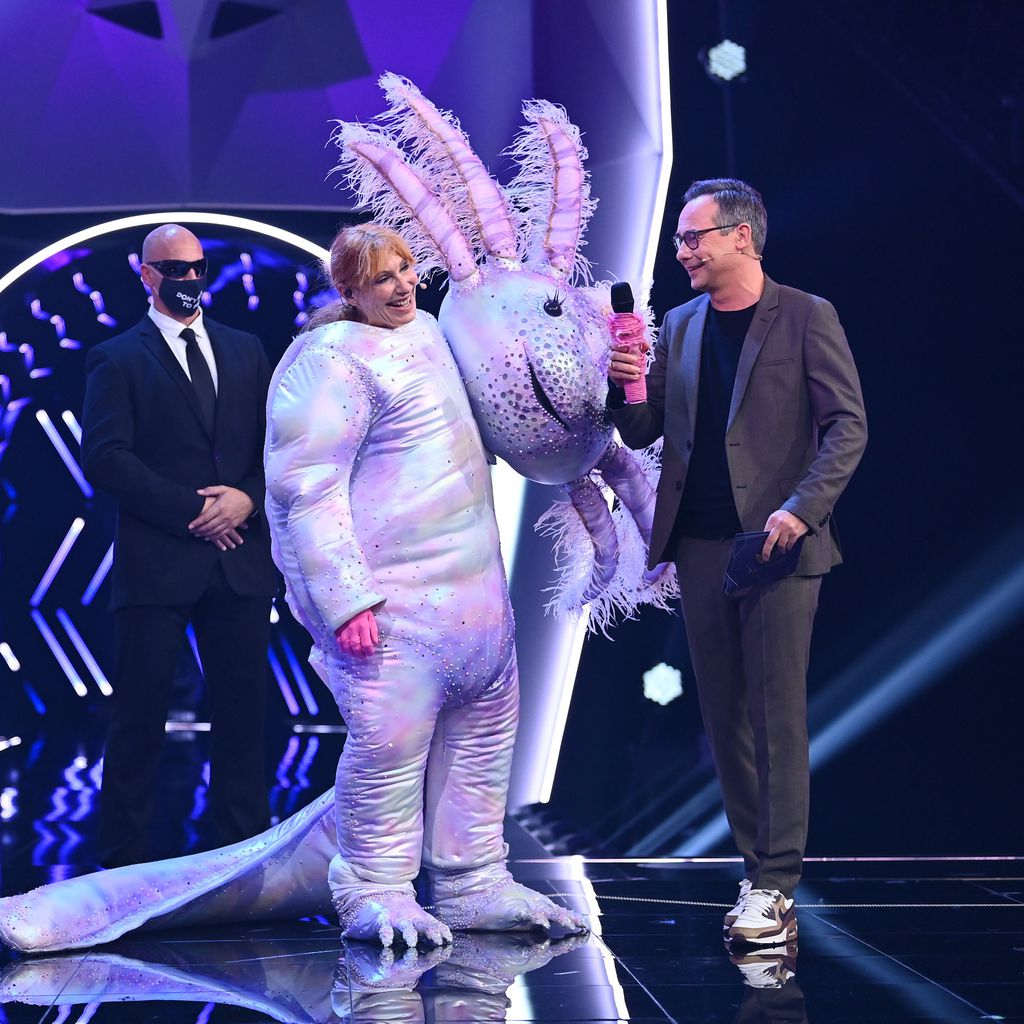Andrea Sawatzki und Matthias Opdenhövel bei "The Masked Singer" im November 2021