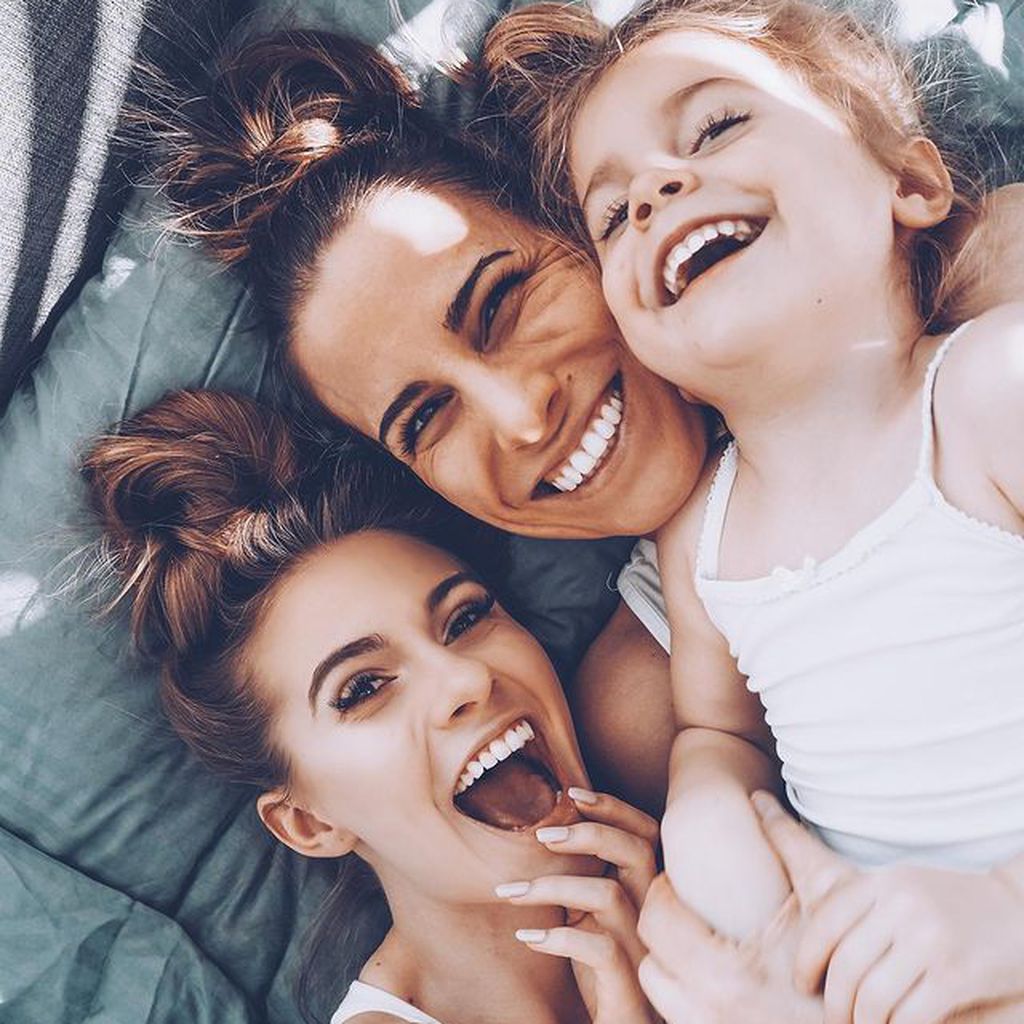 Andrea Schiffner mit ihren Töchtern Lisa-Marie und Emilia