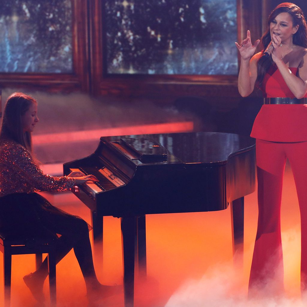 Andrea Berg mit der elfjährigen Paula