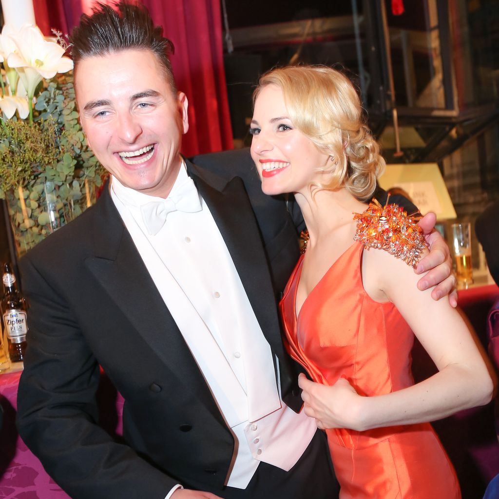 Andreas Gabalier und Silvia Schneider beim Wiener Opernball im Februar 2015