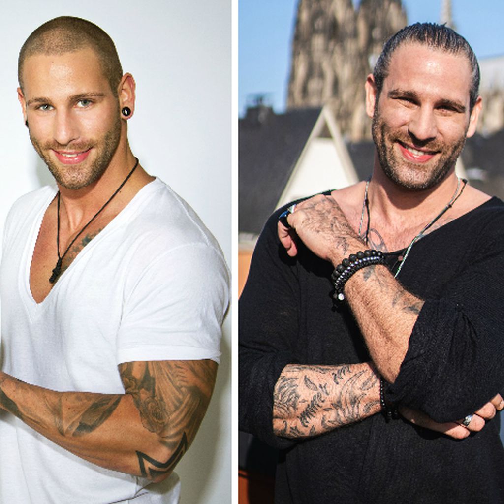 Andree Katic 2013 (links) und heute