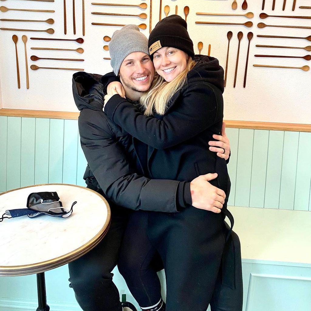 Andrew East und seine Frau Shawn Johnson