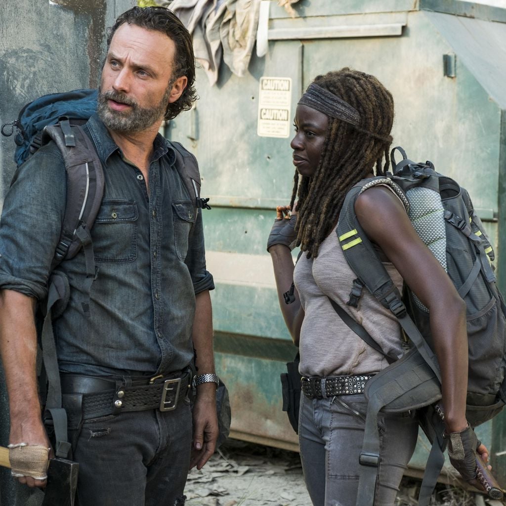 Andrew Lincoln und Danai Gurira in "The Walking Dead"