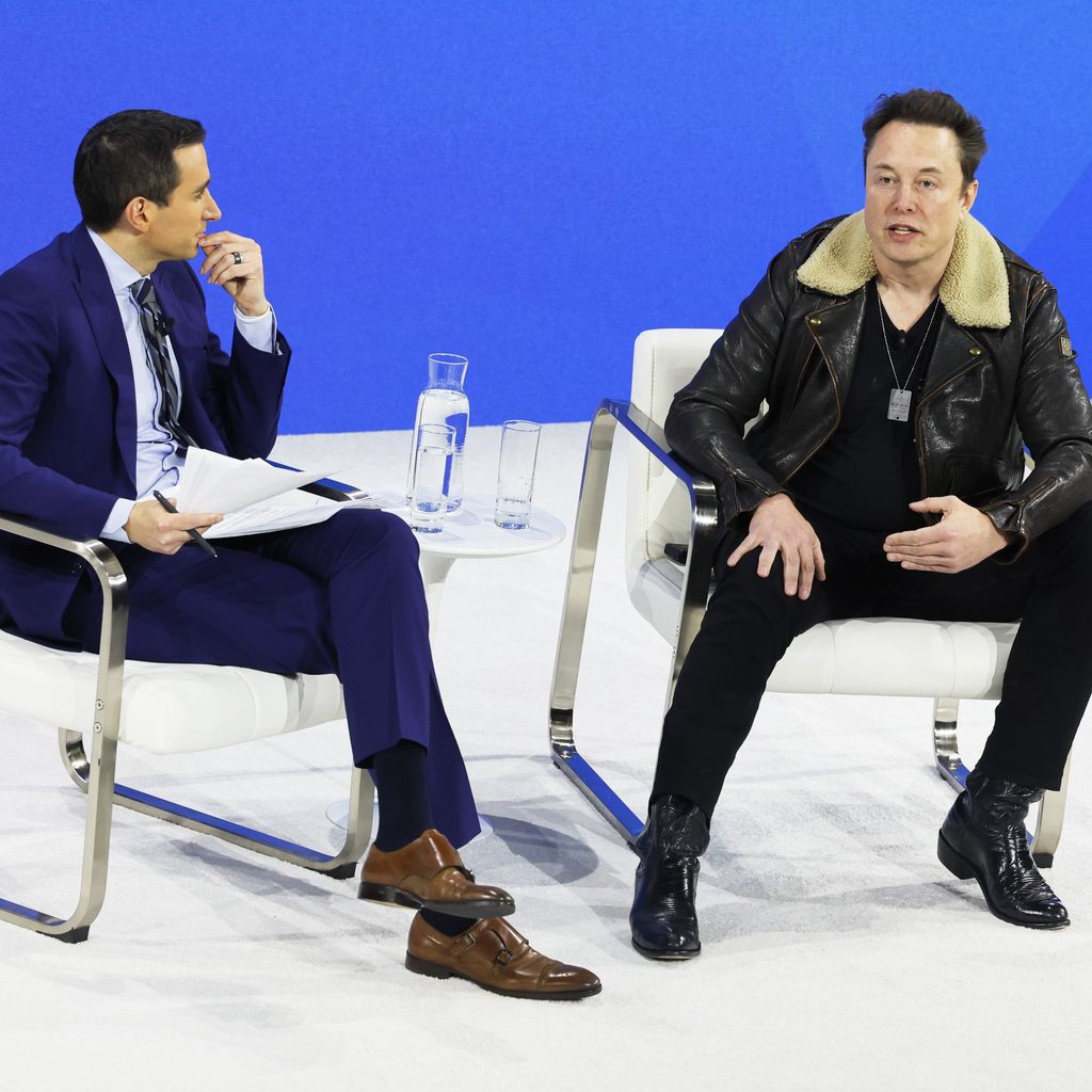 Andrew Ross Sorkin und Elon Musk