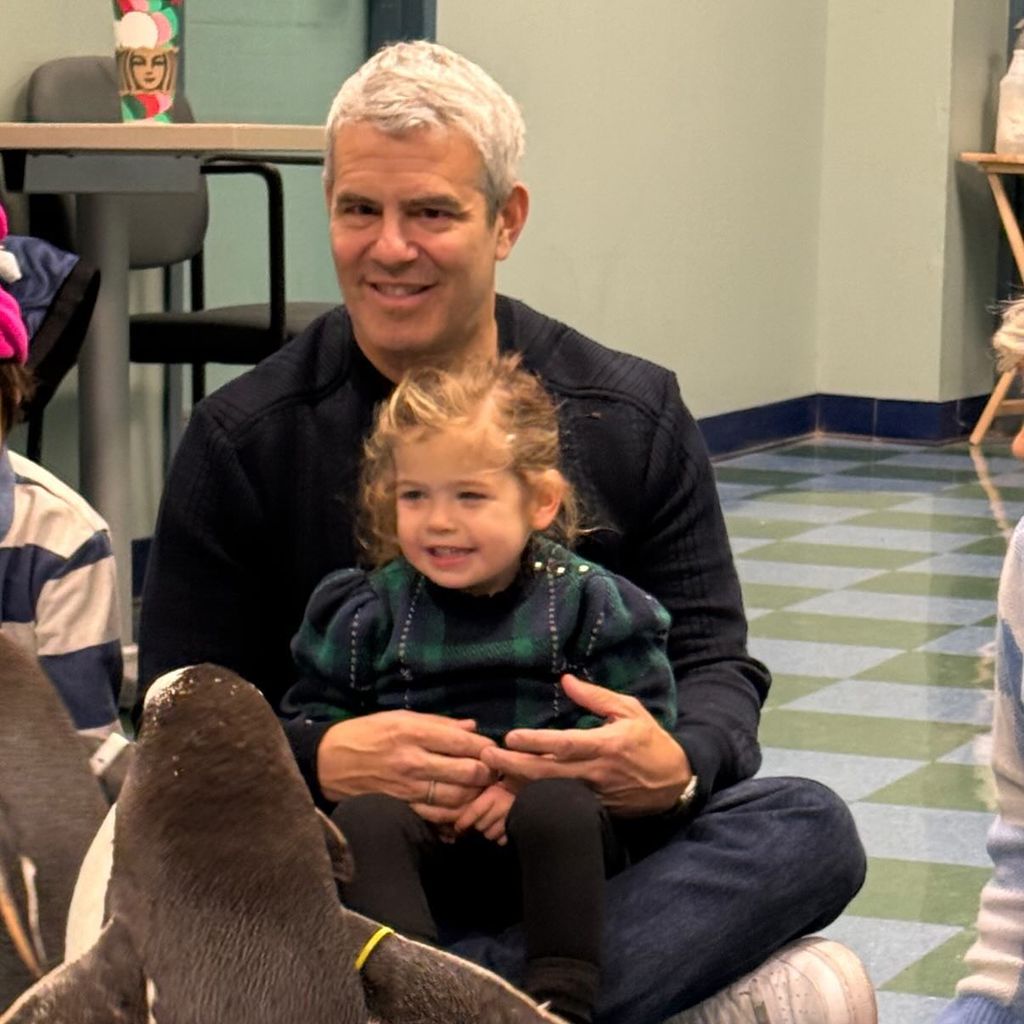 Moderator Andy Cohen mit seiner Tochter Lucy im Saint Louis-Zoo
