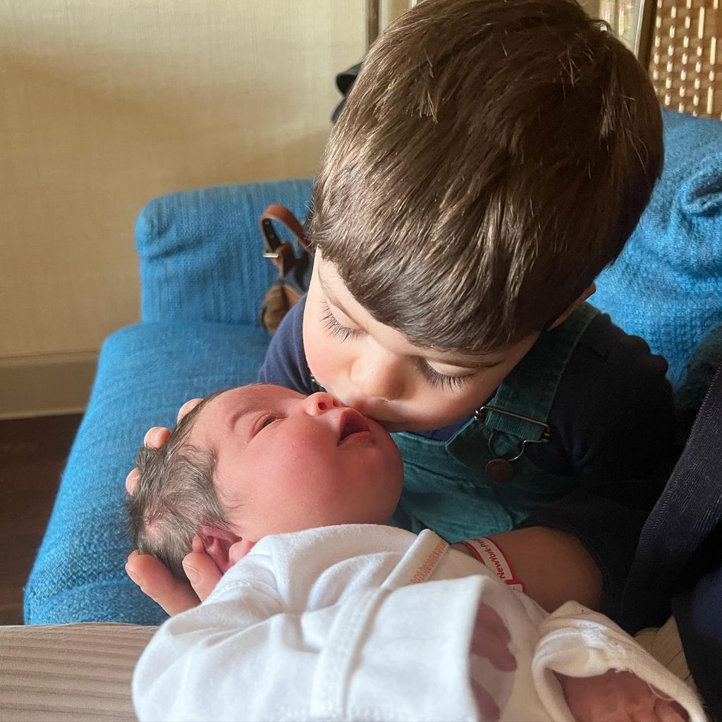 Andy Cohens Kinder Benjamin und Lucy im Mai 2022