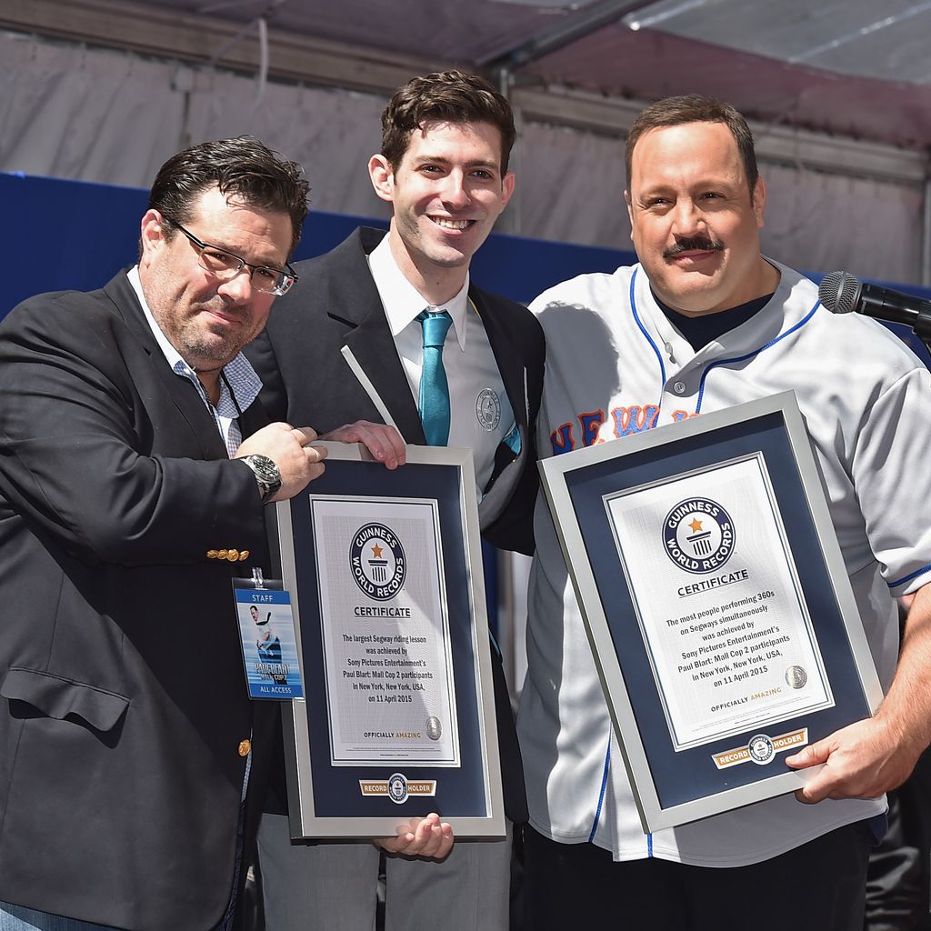 Andy Fickman (links) und Kevin James (rechts) bei der Premiere von "Der Kaufhaus Cop 2", 2015