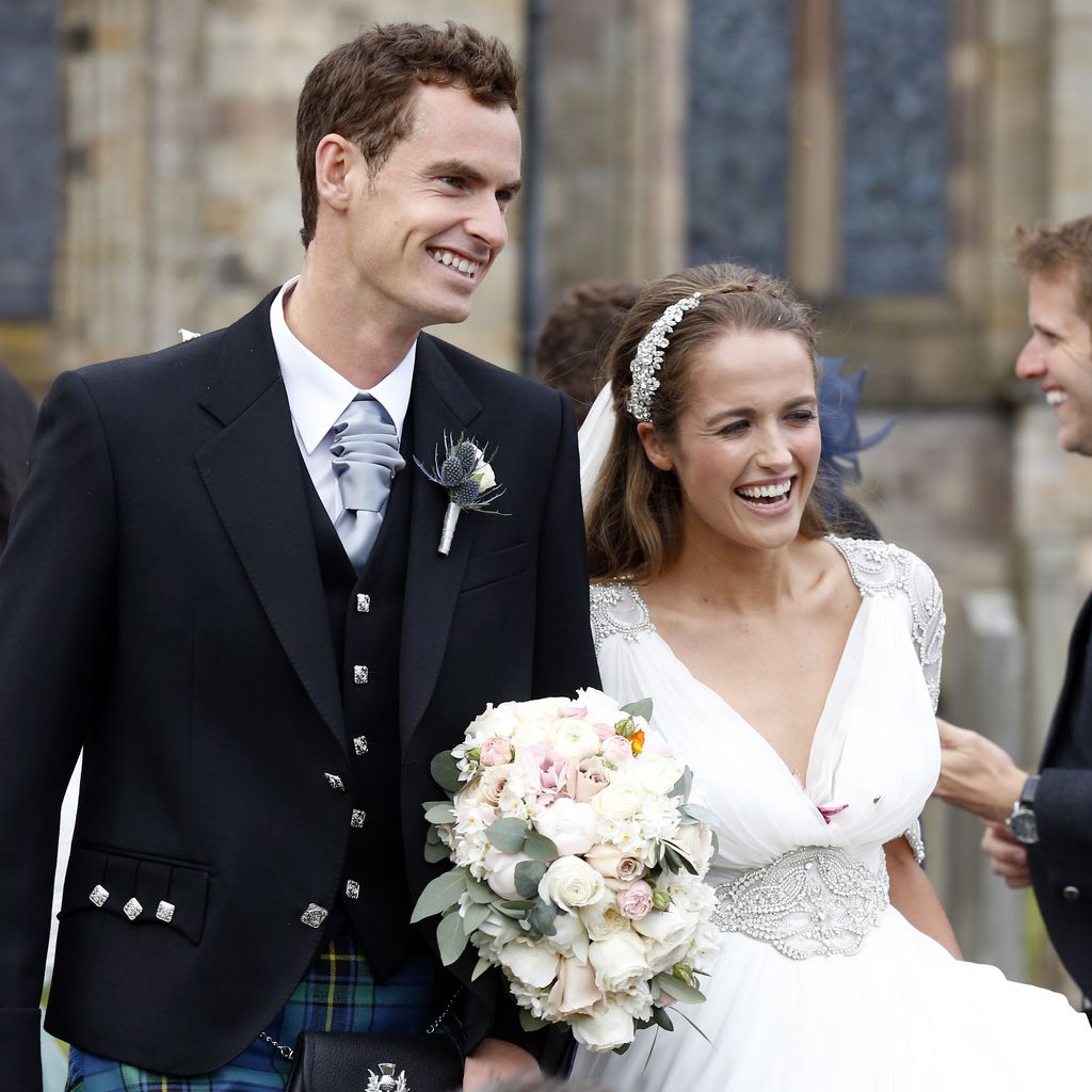 Andy Murray mit seiner Frau Kim, April 2015