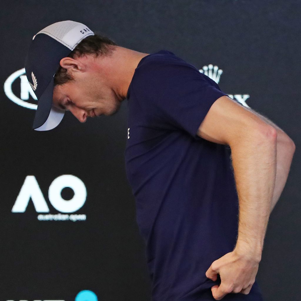 Andy Murray bei seiner Rücktrittsankündigung in Melbourne, Australien