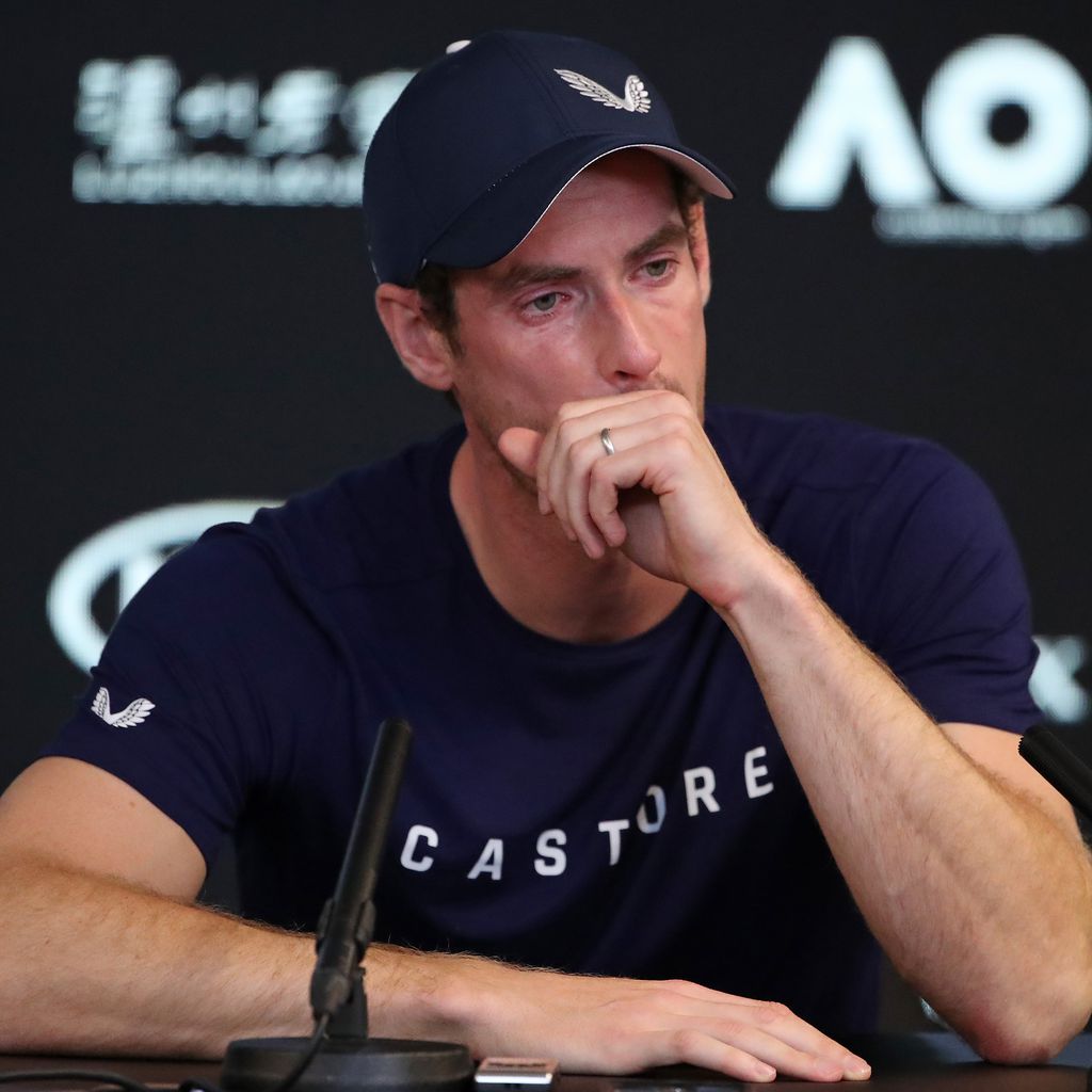 Andy Murray bei seiner Rücktrittsankündigung in Melbourne, Australien