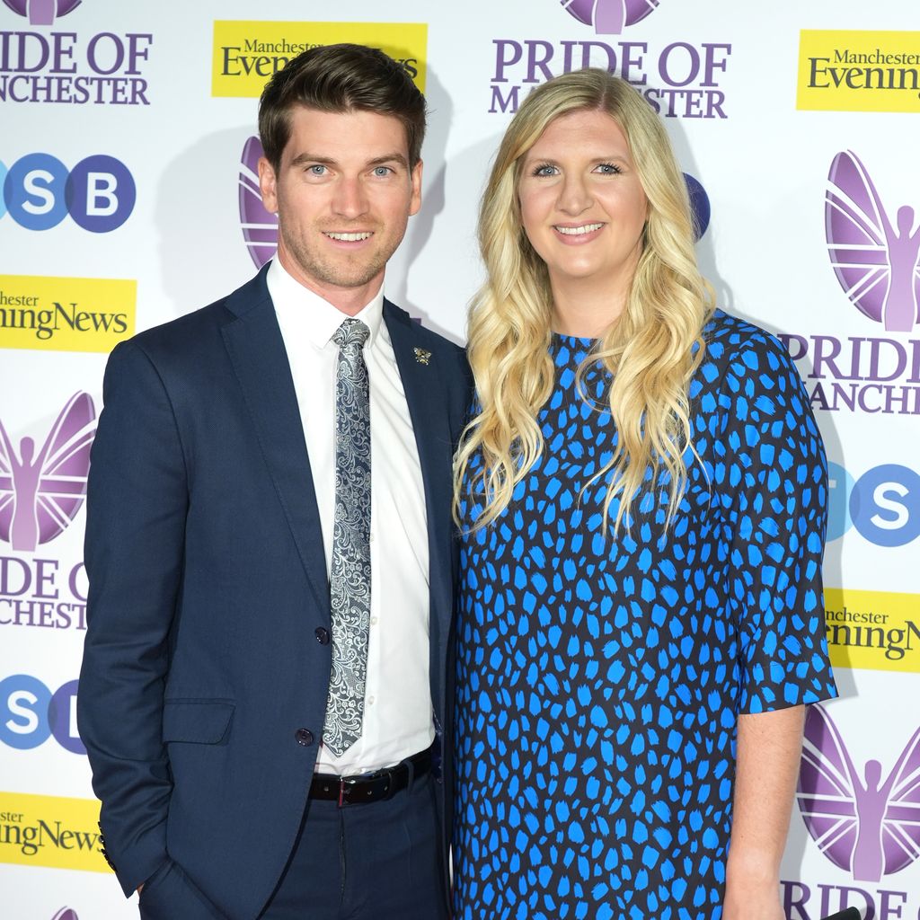 Andy Parsons und Rebecca Adlington im Mai 2023 in Manchester