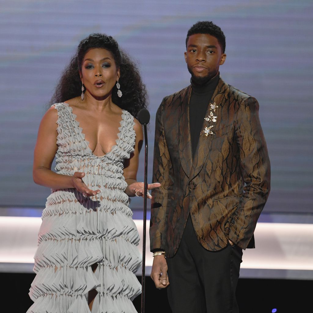 Angela Bassett und Chadwick Boseman bei den SAG-Awards in L.A. im Januar 2019