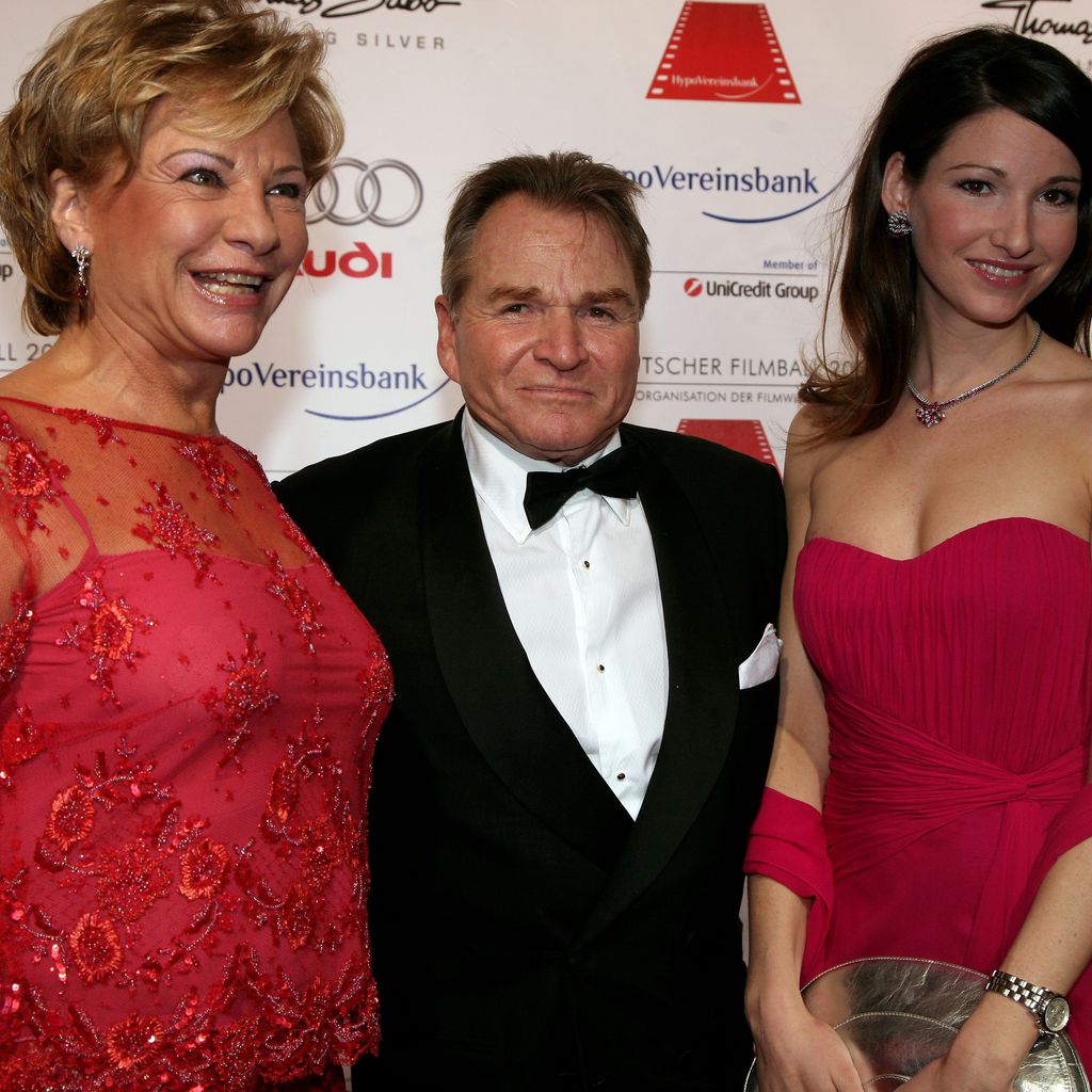 Angela, Fritz und Sophie Wepper im Januar 2008 in München