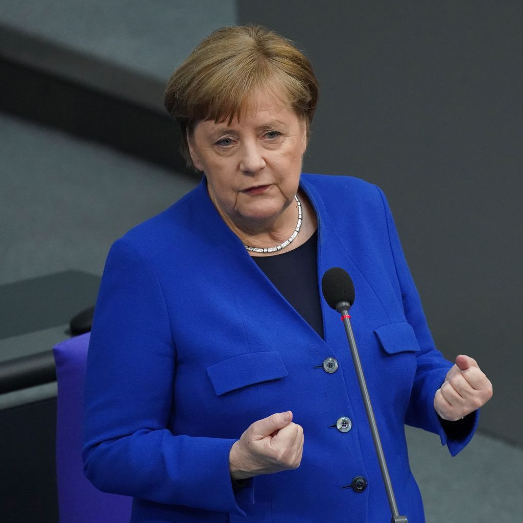 Angela Merkel im Bundestag im Mai 2020