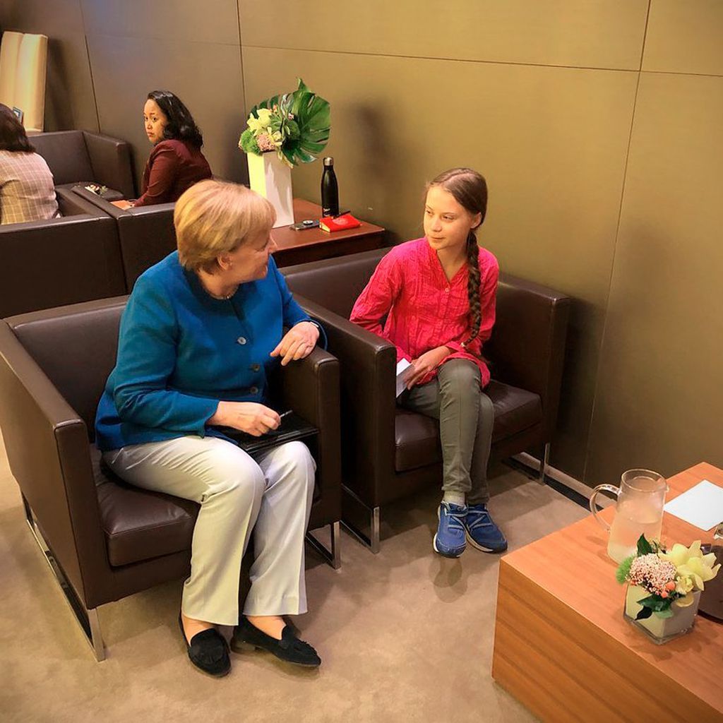 Angela Merkel und Greta Thunberg im September 2019