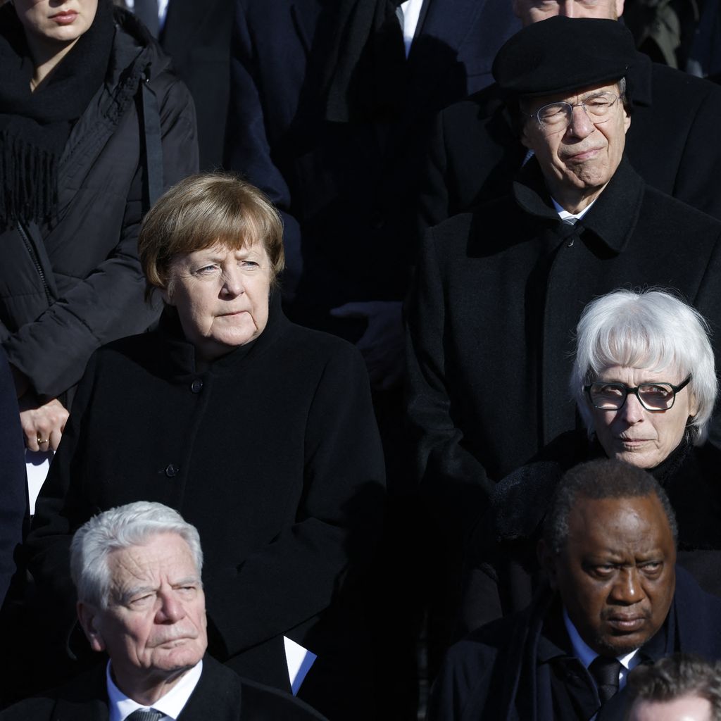 Angela Merkel und Joachim Gauck bei der Trauerfeier von Horst Köhler, Februar 2025