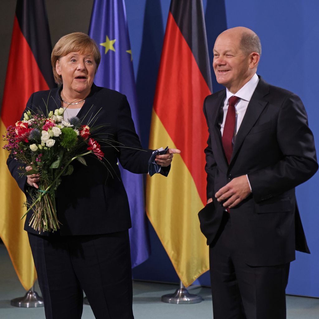 Angela Merkel und Olaf Scholz