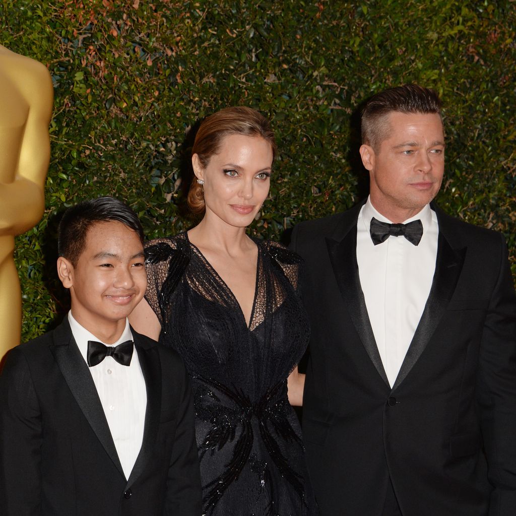 Angelina Jolie, Brad Pitt und Maddox, November 2013