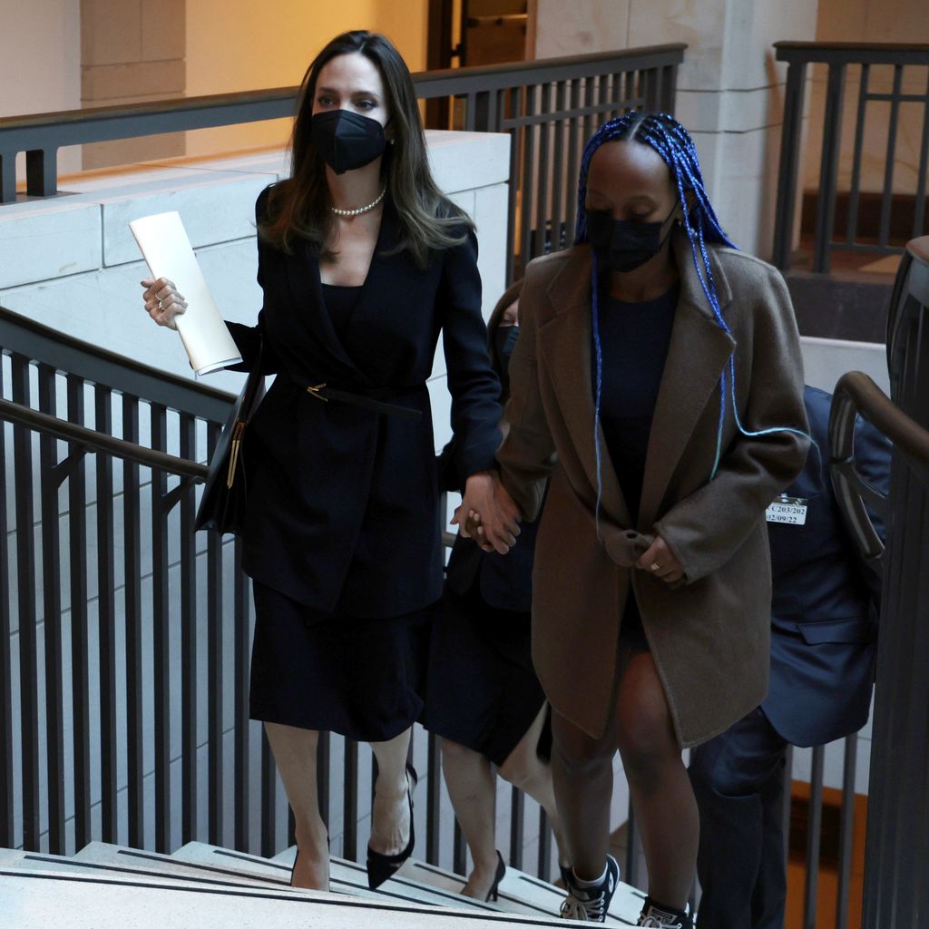 Angelina Jolie mit ihrer Tochter Zahara