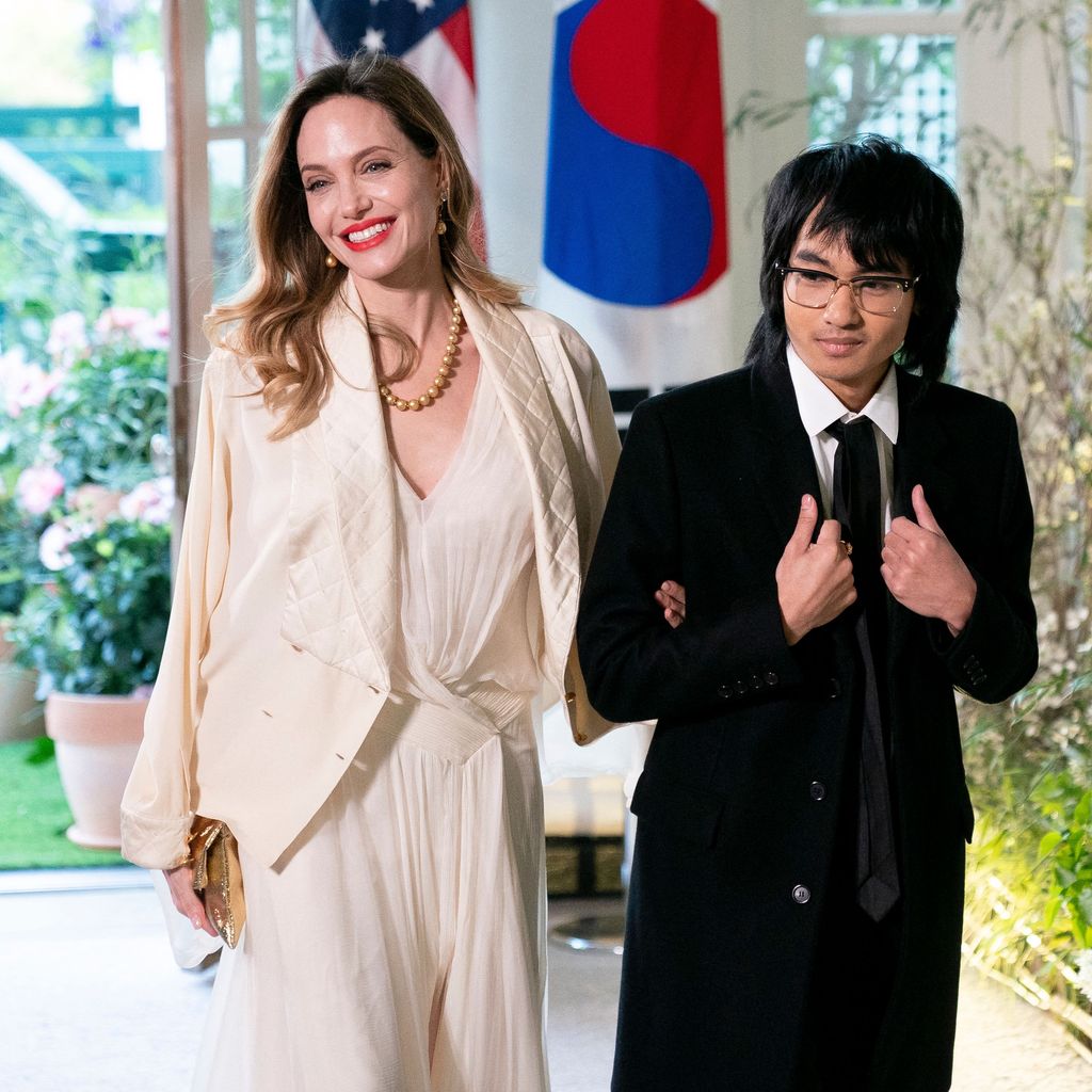 Angelina Jolie mit ihrem Sohn Maddox, April 2023