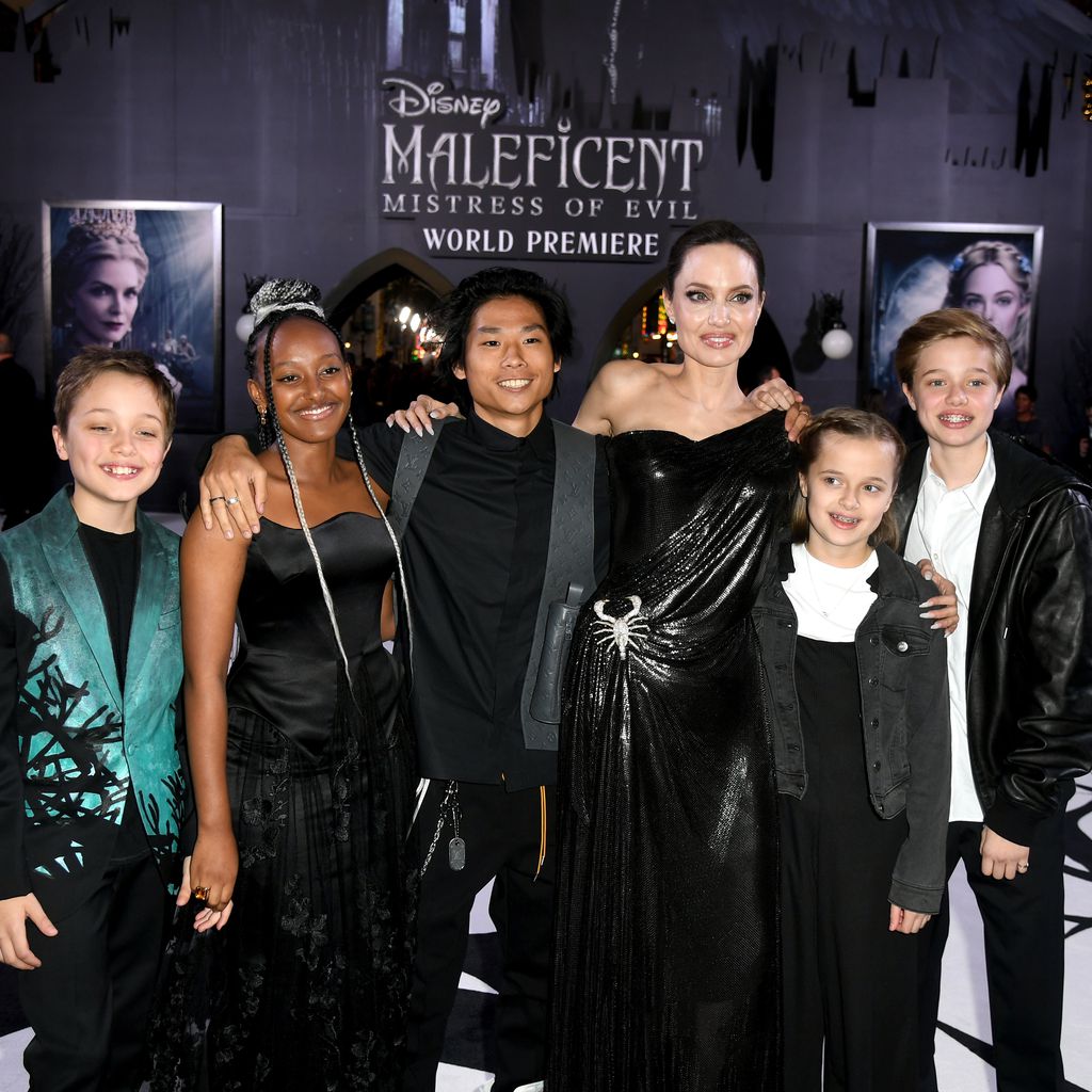Angelina Jolie mit ihren Kindern im September 2019