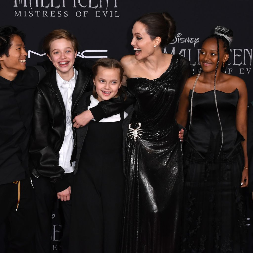Angelina Jolie mit ihren Kindern im September 2019