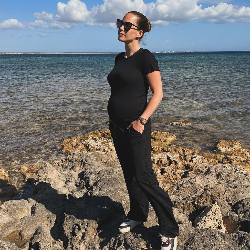 Schwangere Angelina Pannek, April 2024