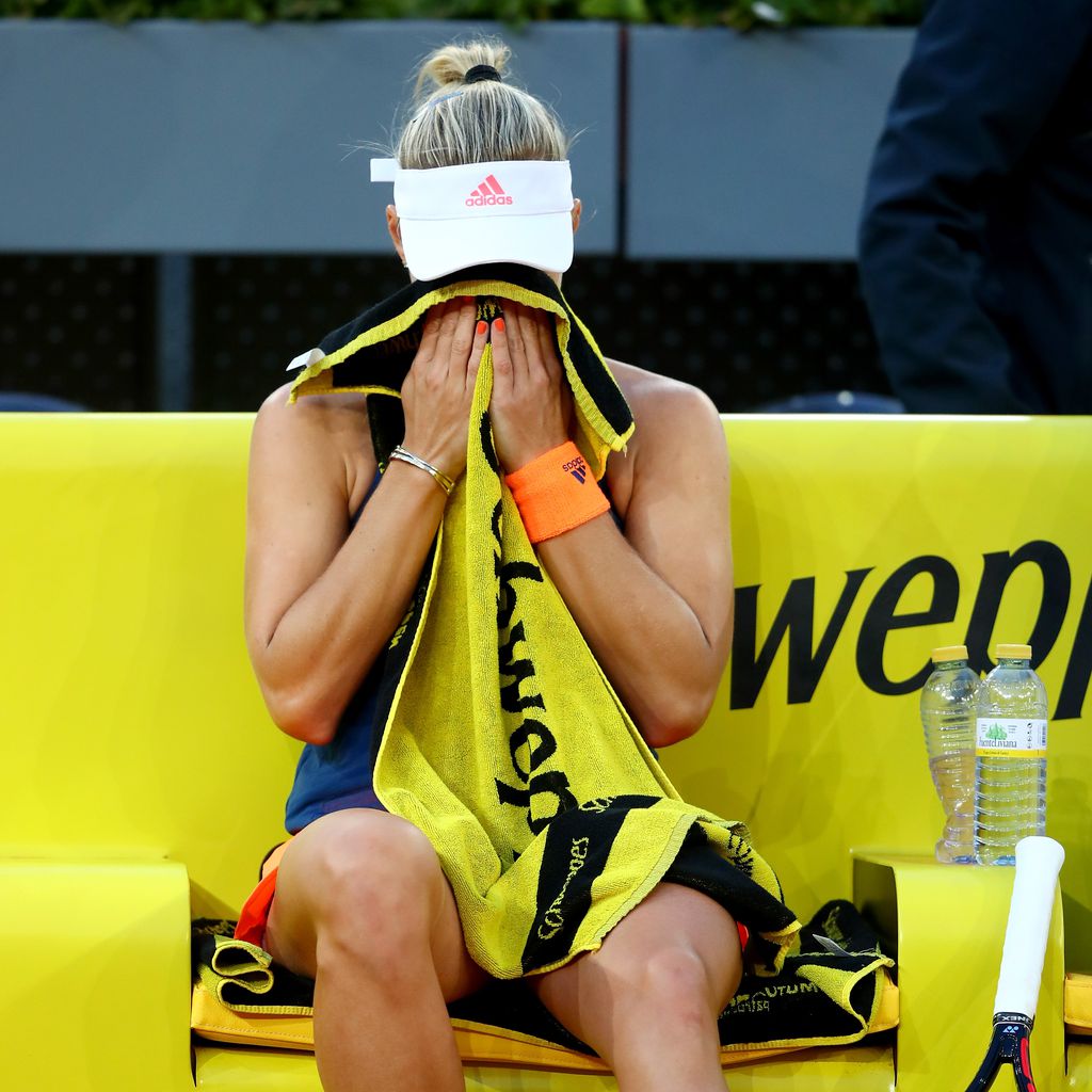 Angelique Kerber beim Turnier in Madrid