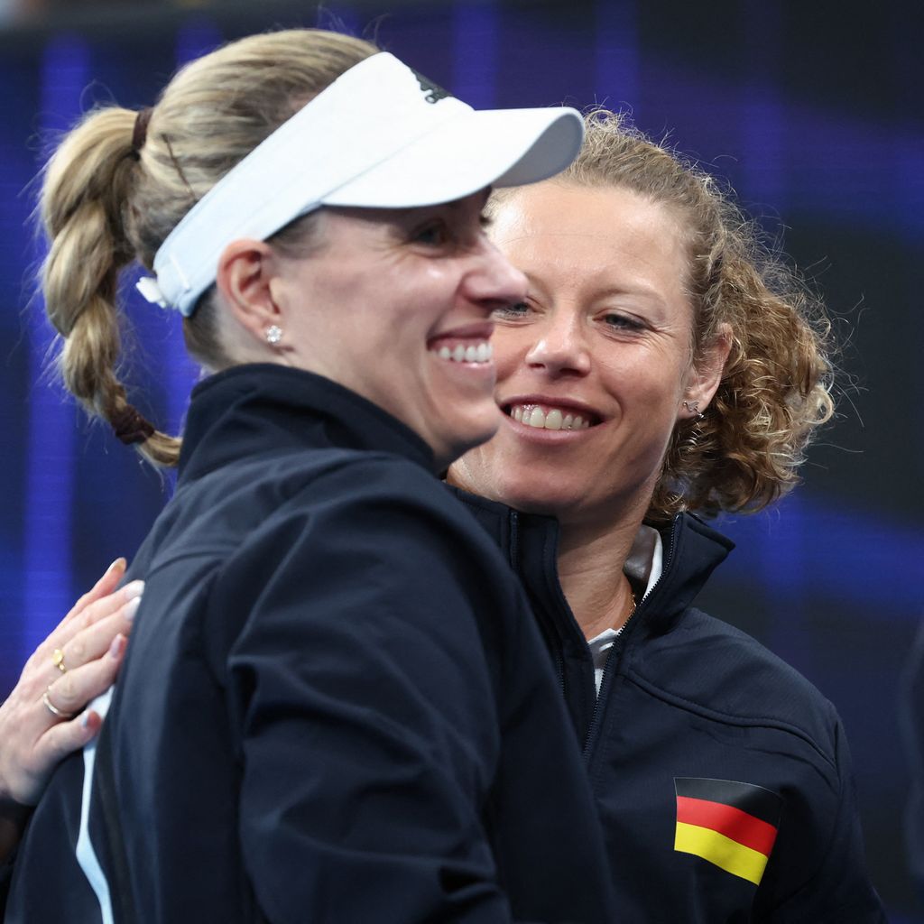 Angelique Kerber und Laura Siegemund beim United Cup