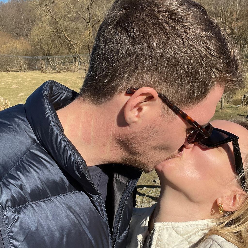 Ania Niedieck mit ihrem Mann Chris, April 2022