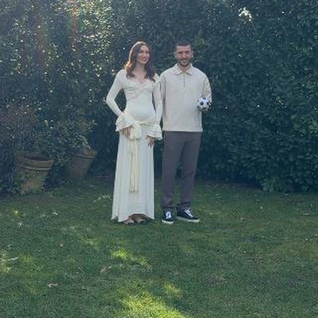 Anna Adamyan und Sargis beim Gender-Reveal, März 2026