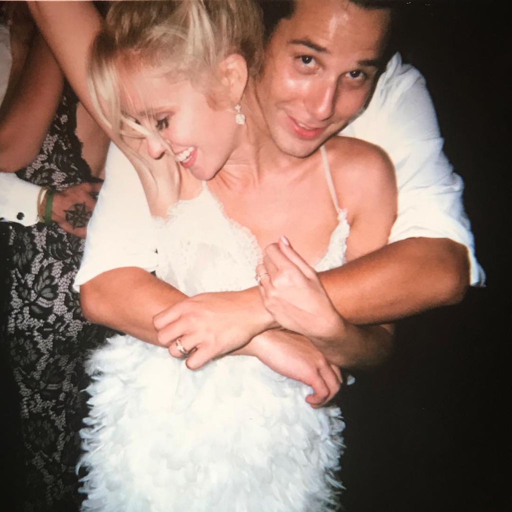 Anna Camp und Skylar Astin bei ihrer Hochzeit
