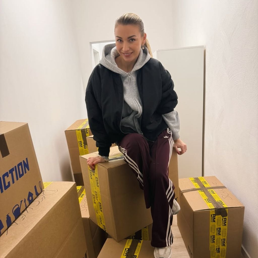 Anna-Carina Woitschack nach ihrem Umzug, April 2026